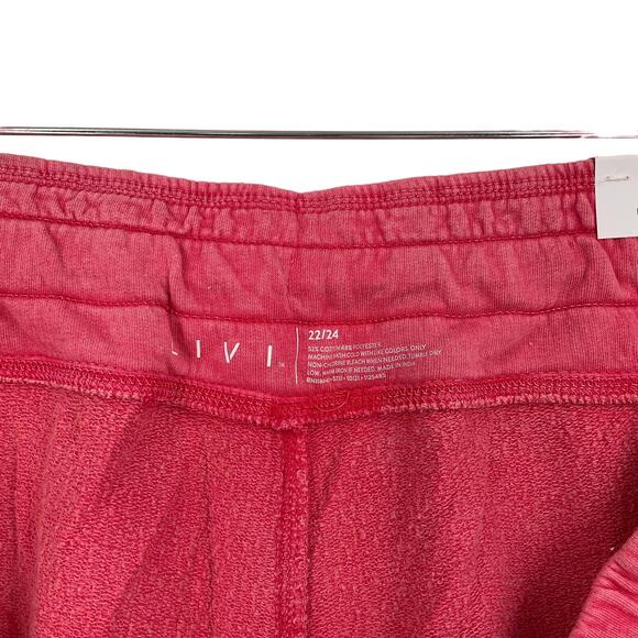 Lane Bryant Livi Capri Sweatpants Pink Size 22/24 NWT - Picture 3 of 5